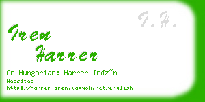 iren harrer business card